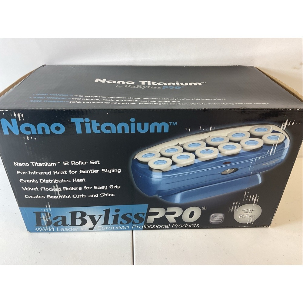 BaByliss PRO Nano Titanium Professional Hot Rollers 12 Jumbo rollers - Picture 4 of 5